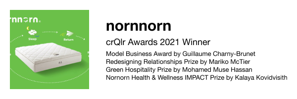 nornnorn - Circular economy-based mattress subscription platform, crQlr Awards 2021 Winner
